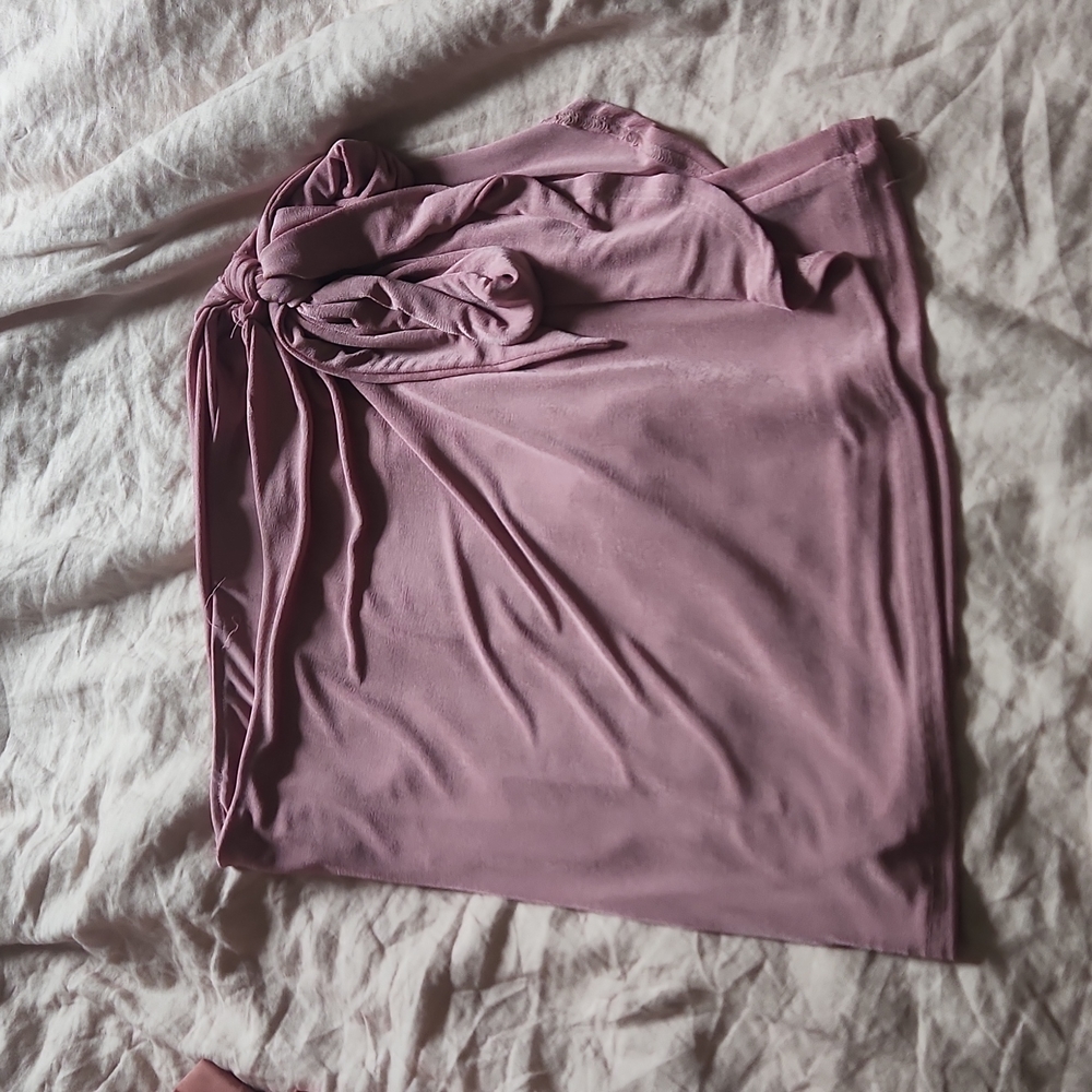 Lulus Pink Mini Faux Tie Skirt XL